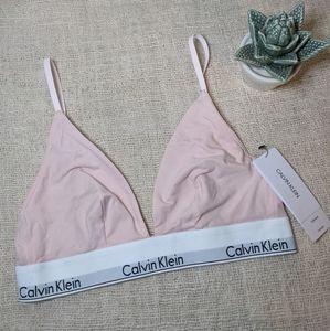 NWT Calvin Klein Triangle Bralette Modern Cotton